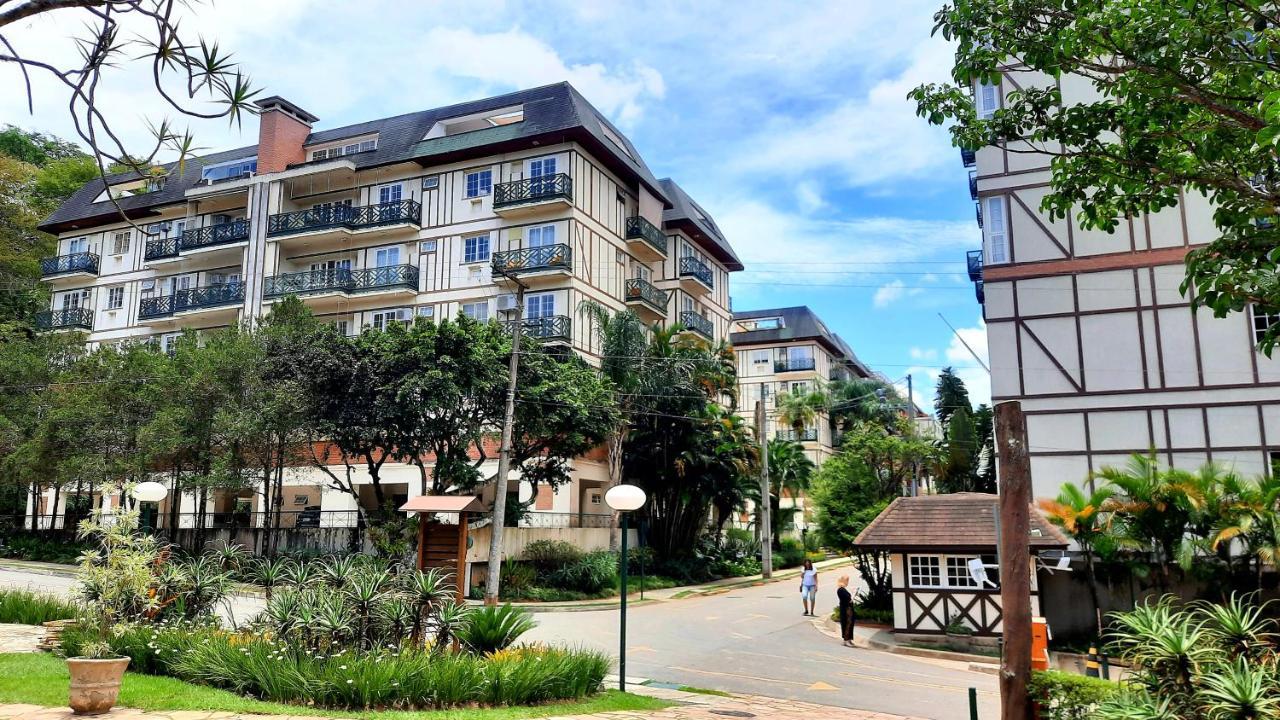 Flat 217 Granja Brasil - Com Piscina Em Itaipava Lägenhet Petrópolis Exteriör bild