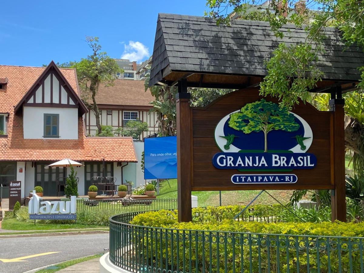 Flat 217 Granja Brasil - Com Piscina Em Itaipava Lägenhet Petrópolis Exteriör bild