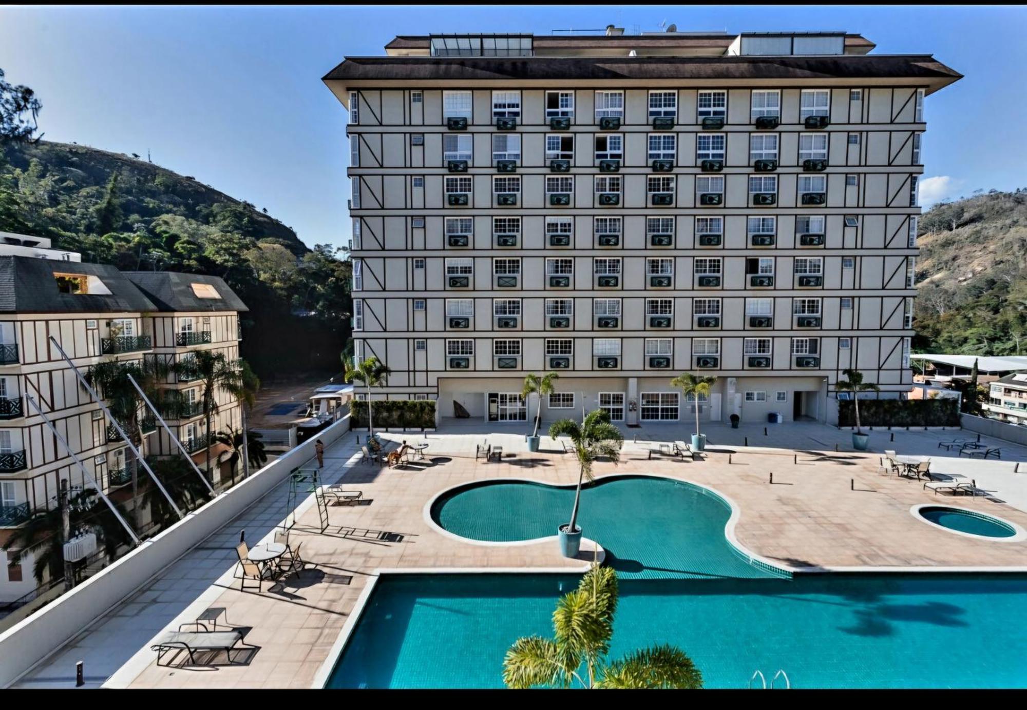 Flat 217 Granja Brasil - Com Piscina Em Itaipava Lägenhet Petrópolis Exteriör bild
